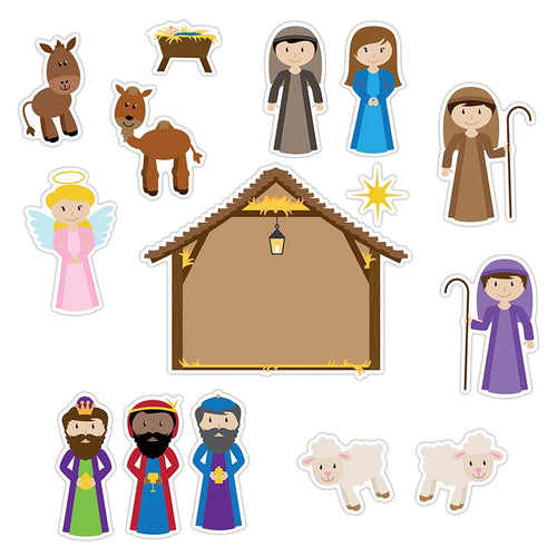 Nativity Puffy Stickers