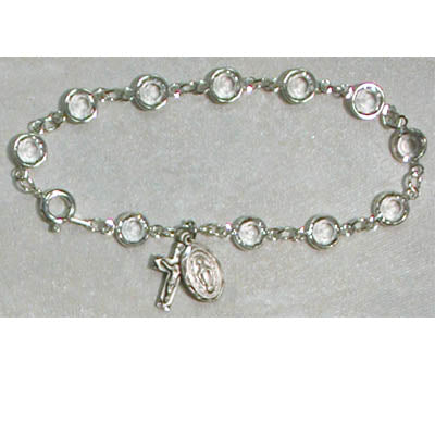 DELUXE ADULT CRY ROSARY BRACELET - BR195 - Catholic Book & Gift Store 