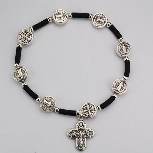 St. Benedict Medal - Rosary - Ten Beads Bracelet - Catholic Gifts –  Catholically