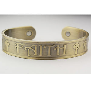 GOLD PLATED "FAITH" BRACELET - BR638 - Catholic Book & Gift Store 