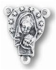 LARGE MADONNA W/CHILD ROSARY CENTER - CP2842 - Catholic Book & Gift Store 