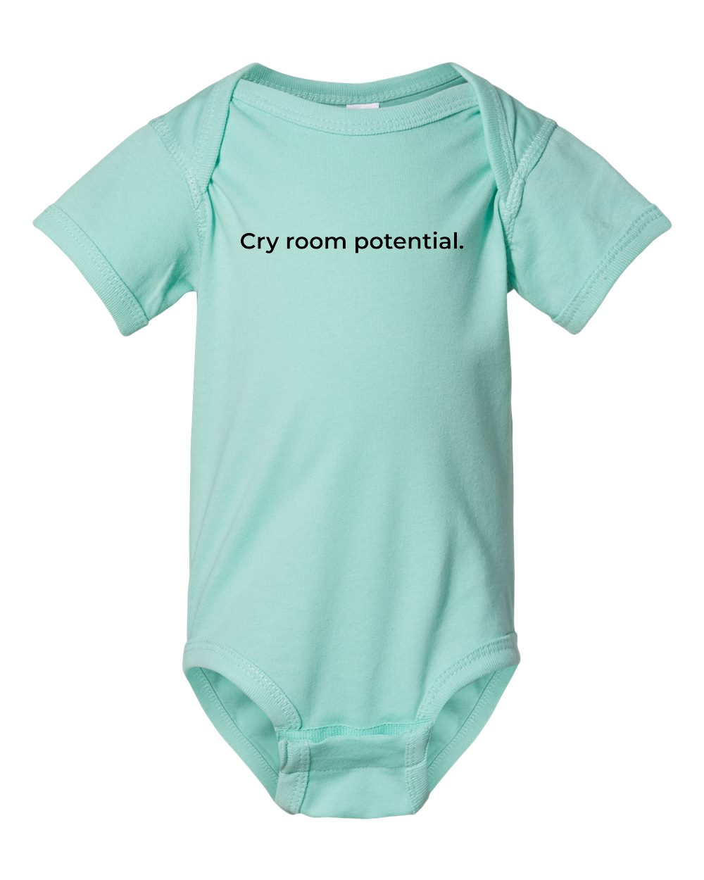 Cry Room Potential Onesie - Green 12 Months