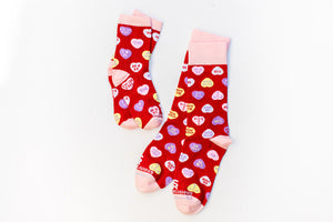 Candy Hearts Socks - Kids