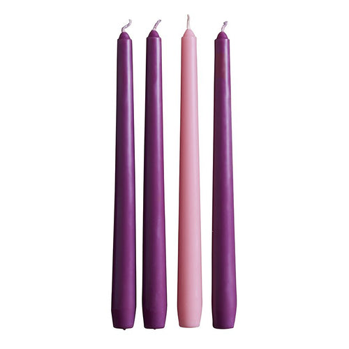 Set of 4 Advent Taper Candles - 10