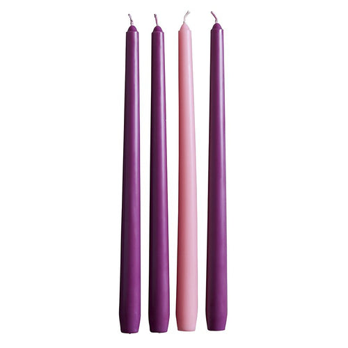 Set of 4 Advent Taper Candles - 12