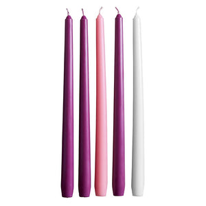 5-Candle Set Advent Taper - 12"H