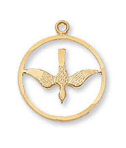 GOLD/STERLING HOLY SPIRIT/18" CH - J369 - Catholic Book & Gift Store 