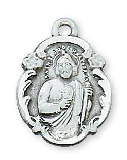 STERLING SILVER ST JUDE MEDAL - L1821JU - Catholic Book & Gift Store