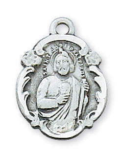 STERLING SILVER ST JUDE MEDAL - L1821JU - Catholic Book & Gift Store 