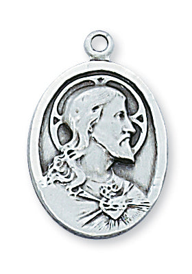 STERLING SILVER SCAPULAR MEDAL - L1914SC - Catholic Book & Gift Store 