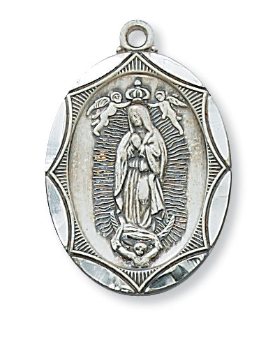 STERLING SILVER OL GUAD MEDAL - L2503GU - Catholic Book & Gift Store