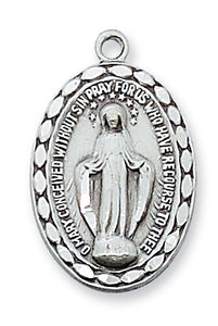 STERLING SILVER MIRACULOUS MEDAL - L2MI - Catholic Book & Gift Store 