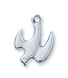 STERLING SILVER HOLY SPIRIT PENDANT - L394 - Catholic Book & Gift Store 