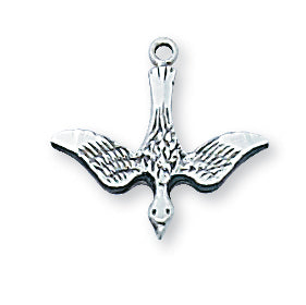 STERLING SILVER HOLY SPIRIT PENDANT - L42 - Catholic Book & Gift Store 