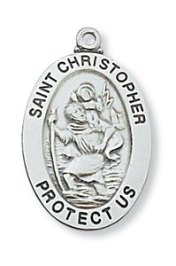 STERLING SILVER ST CHRISTOPHER MEDAL - L461CH - Catholic Book & Gift Store 