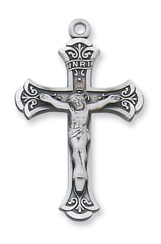 STERLING SILVER CRUCIFIX - L5002S - Catholic Book & Gift Store