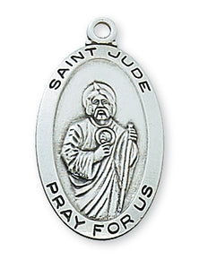 STERLING SILVER ST JUDE MEDAL - L500JU - Catholic Book & Gift Store 