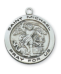 STERLING SILVER ST MICHAEL MED - L515MK - Catholic Book & Gift Store 