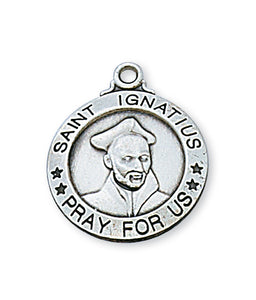 STERLING SILVER ST IGNATIUS MEDAL - L600IG - Catholic Book & Gift Store 