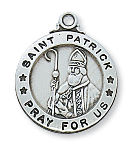 STERLING SILVER ST. PATRICK MEDAL - L600PT - Catholic Book & Gift Store 