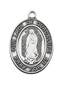 STERLING SILVER GUADALUPE MEDAL - L683GU - Catholic Book & Gift Store 