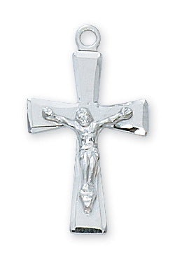 STERLING SILVER CRUCIFIX PENDANT - L7053 - Catholic Book & Gift Store