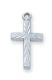 STERLING CROSS/16" CH - L8001 - Catholic Book & Gift Store 