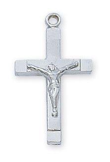 STERLING CRUCIFIX 18