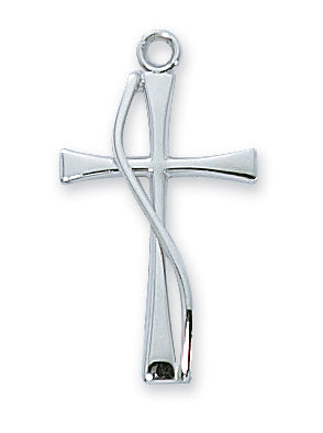 STERLING SILVER CROSS W/WIRE - L9023 - Catholic Book & Gift Store 
