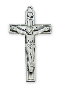 STERLING SILVER CRUCIFIX/SMALL - L9028 - Catholic Book & Gift Store