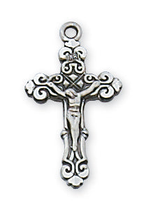 STERLING SILVER CRUCIFIX/SMALL - L9103 - Catholic Book & Gift Store
