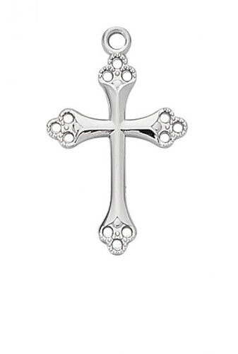 STERLING SILVER CROSS PENDANT - L9148 - Catholic Book & Gift Store 