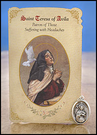HEALING SAINT/TERESA AVILA/HEADACHES - MC030 - Catholic Book & Gift Store 