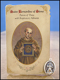 HEALING SAINT/BERNARDINE/RESPIRATORY AILMENTS - MC035 - Catholic Book & Gift Store