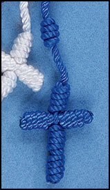 BLUE KNOTTED CORD ROSARY - NC517 - Catholic Book & Gift Store 