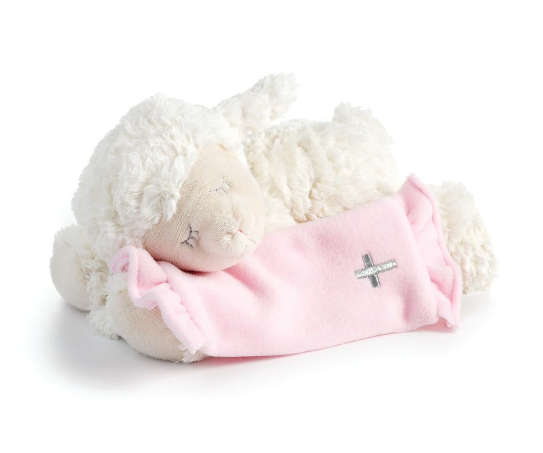 TENDER BLESSING'S SLEEP LAMB/PINK BLANKET