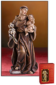 4" ST ANTHONY FIGURE - PC946 - Catholic Book & Gift Store 