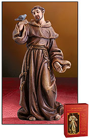 4" ST FRANCIS OF ASSISI FIGURE - PC947 - Catholic Book & Gift Store 