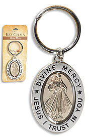 REVOLVING KEY RING/DIVINE MERCY - PD015 - Catholic Book & Gift Store 