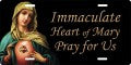 IMMACULATE HEART OF MARY LISCENSE PLATE - PLT-519 - Catholic Book & Gift Store 