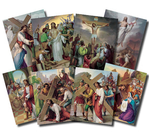 12X16 STATIONS OF THE CROSS POSTERS - POS-1480 - Catholic Book & Gift Store 