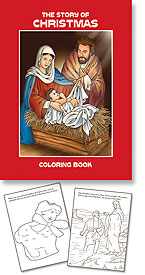STORY OF CHRISTMAS COLORING BOOK - PS021 - Catholic Book & Gift Store 