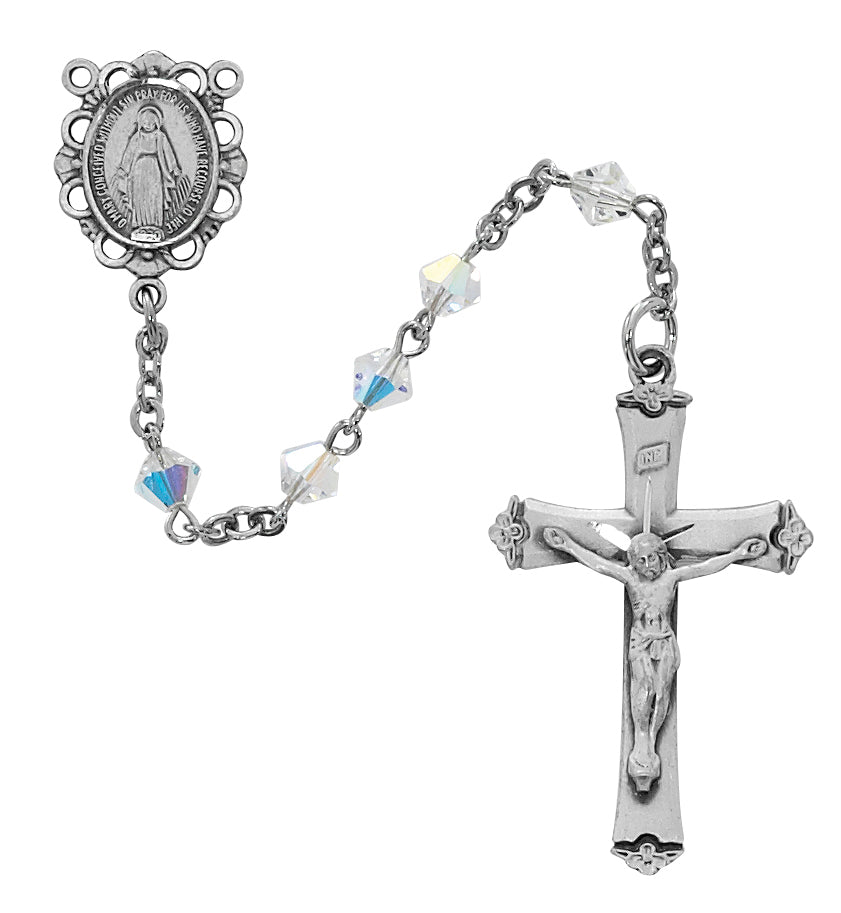 5MM SWAROVSKI CRYSTAL BEAD ROSARY