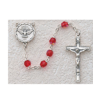 RED HOLY SPIRIT ROSARY - R262SF - Catholic Book & Gift Store 