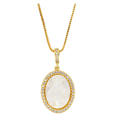 MOTHER OF PEARL MIRACULOUS MEDAL