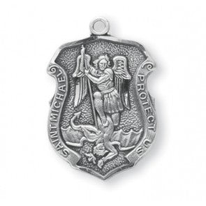 SM STERLING ST MICHAEL SH/20"CH - S160420 - Catholic Book & Gift Store 