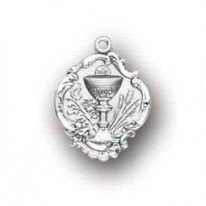 STERLING BAROQUE 1ST COMMUNION PENDANT - S385218 - Catholic Book & Gift Store