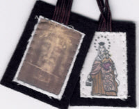 BROWN SCAPULAR-HOLY FACE - SC-HF - Catholic Book & Gift Store 