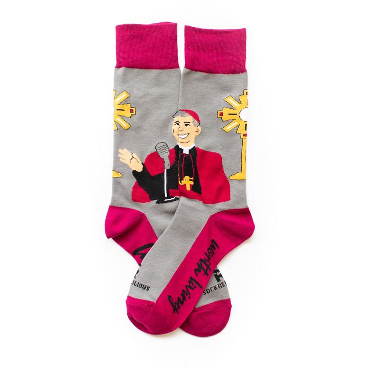 ARCHBISHOP FULTON J. SHEEN SOCKS