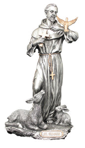 8.5" ST FRANCIS WITH ANIMALS FIGURE - SR-76058-PE